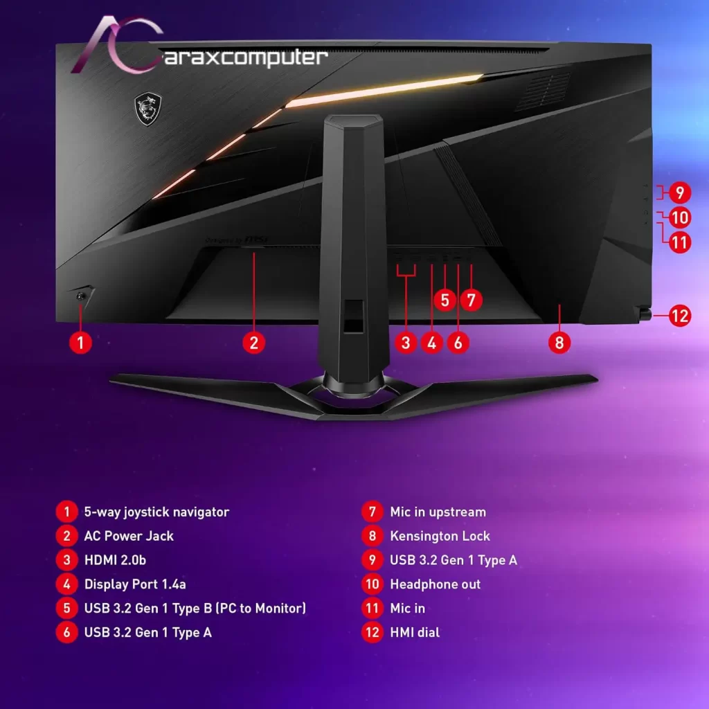 مشخصات مانیتور MSI MEG381CQR Plus